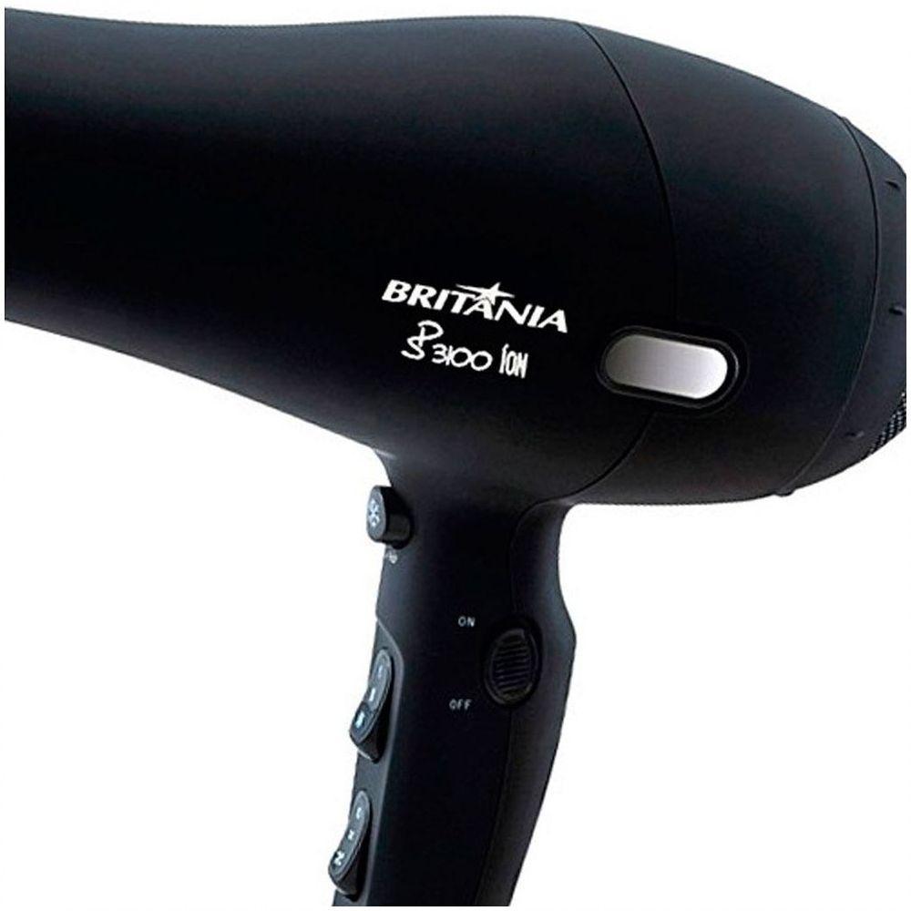 Secador De Cabelos Britânia Sp3100 Com 1800w 2 Velocidades Preto 220v - 3