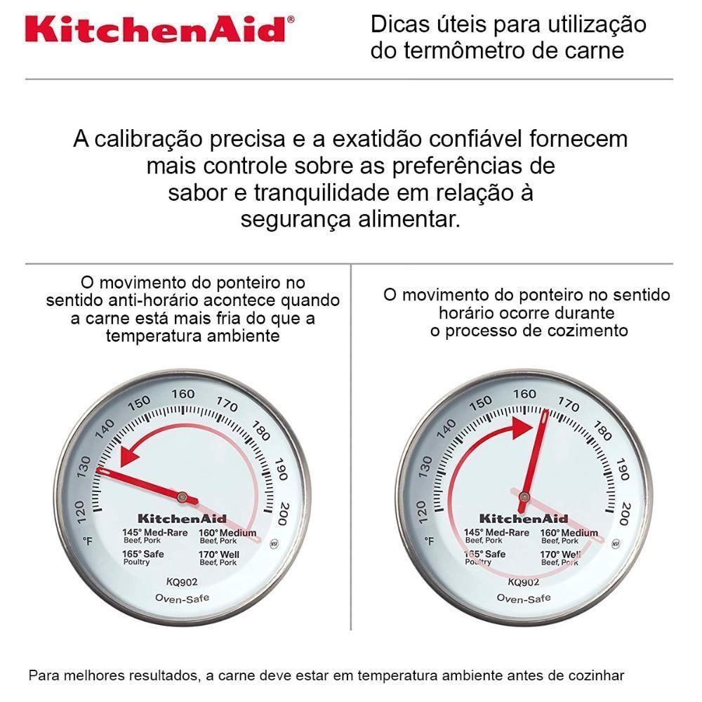 Termômetro Culinário Para Carne Cozinha Inox Kitchenaid - 5