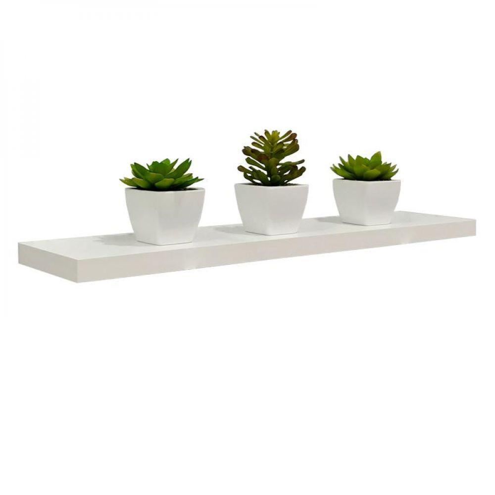 Prateleira 80 x 15cm Branco Espessura 25mm Invisível - 2