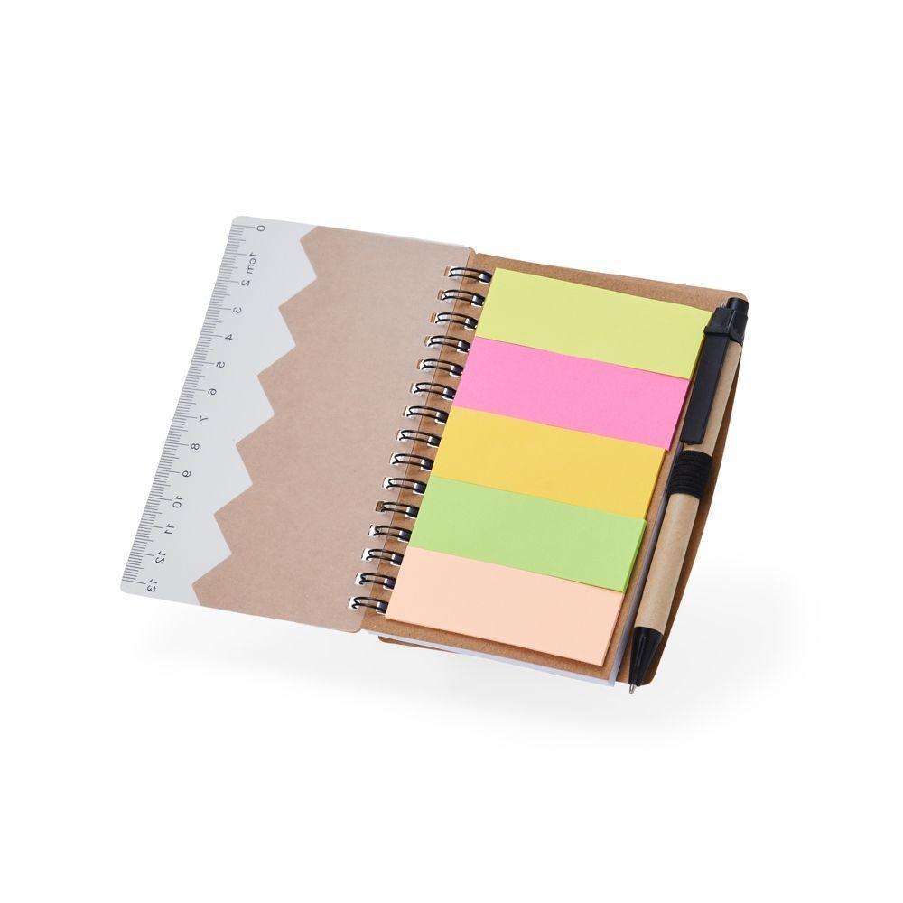 Bloco De Anotações Ecológico Com Caneta E Autoadesivo - 5