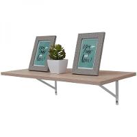 Prateleira 100 X 25cm Carvalho Com Mão Francesa - 1