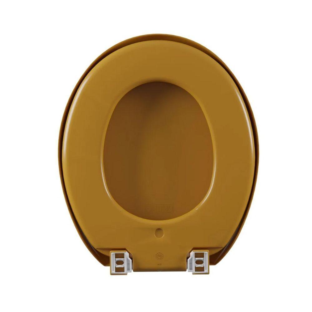 Assento Almofadado Oval - Astra Caramelo Escuro - 2