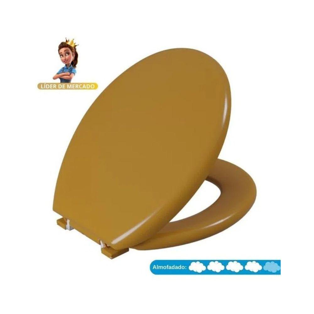 Assento Almofadado Oval - Astra Caramelo Escuro - 4