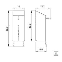 Dispenser De álcool Gel E Sabão Líquido 500 Ml Em Aço Inox Com Acabamento Escovado - 4