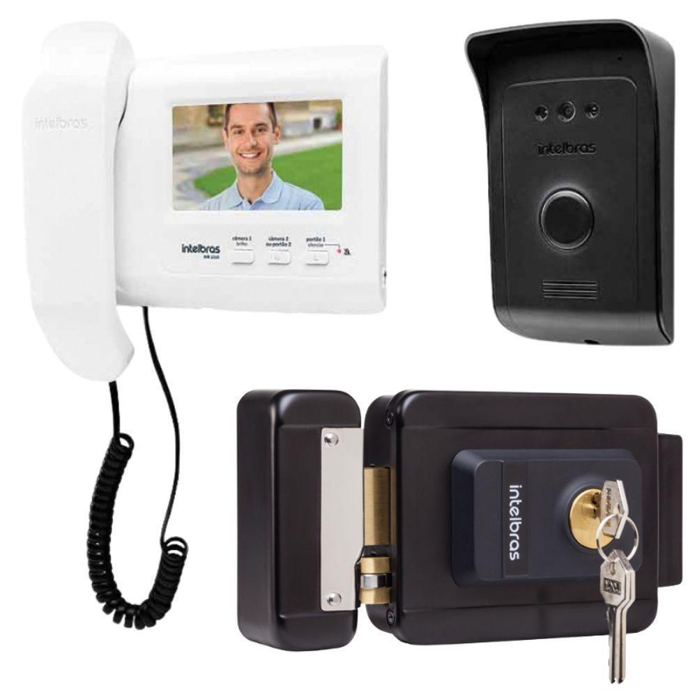 Kit 1 Vídeo Porteiro Interfone Ivr 1010 + 1 Fechadura Fx1500 Intelbras Ivr1010 Fx 1500 - 1