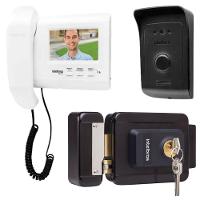 Kit 1 Vídeo Porteiro Interfone Ivr 1010 + 1 Fechadura Fx1500 Intelbras Ivr1010 Fx 1500 - 1