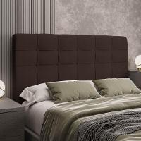 Cabeceira Queen Estofada Veloplus Dobuê Hanover Chocolate - 1