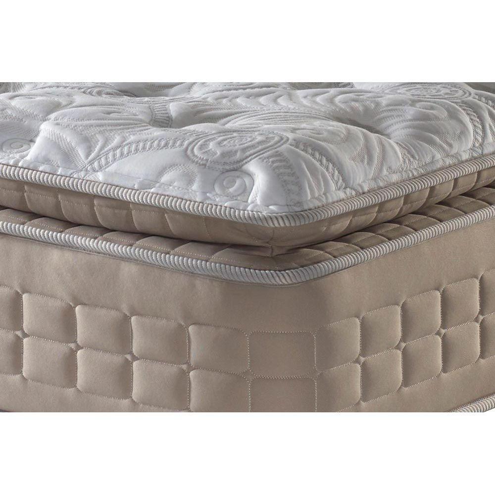 Cama Box King: Colchão Molas Ensacadas Anjos MasterPocket Confortable + Base CRC Suede Black(193x203) - 5