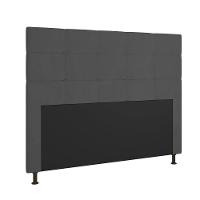 Cabeceira Stambul Para Cama Box Casal 140 Cm Suede Grafite - D'rossi - 1