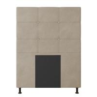 Cabeceira Cama Box Solteiro 90cm Suede Bege - 1