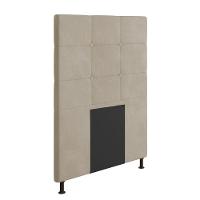 Cabeceira Cama Box Solteiro 90cm Suede Bege - 4