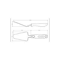 Espátula Para Pizza Tramontina Utilitá Em Aço Inox Com Cabo De Polipropileno Branco Tramontina - 2