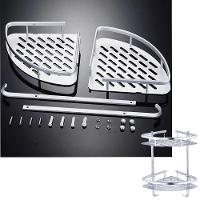 Suporte De Shampoo Aluminio Rack De Banheiro Sabonete Prateleiras Parede - 3