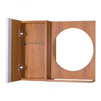 Armário Banheiro com Espelho Redondo Freijó Barra Vertical - 2