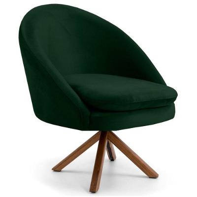 Poltrona Rafa B303 Veludo Verde Musgo