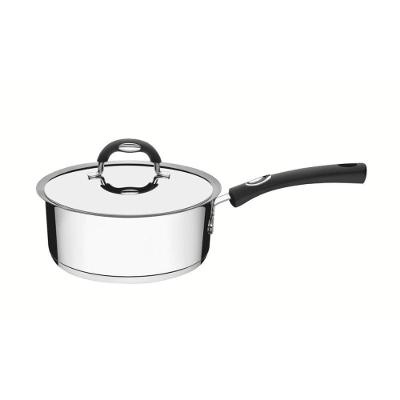 Panela Duo Silicone 20 Cm 2,8 L Em Aço Inox Fundo Triplo Com Tampa E Cabo De Silicone 62481/200