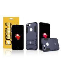 Kit Capa Case Capinha Armor E Película Vidro Dupla Para Iphone 7 Plus - Gorila Shield - 1