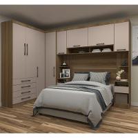 Modulo Guarda Roupa Eucamoveis Paris Canto Reto 1 Porta Avela/cinammon - 5