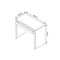 Mesa Escrivaninha Juvenil ME4107 c/ 1 Gaveta Amêndoa - Tecno Mobili - 2