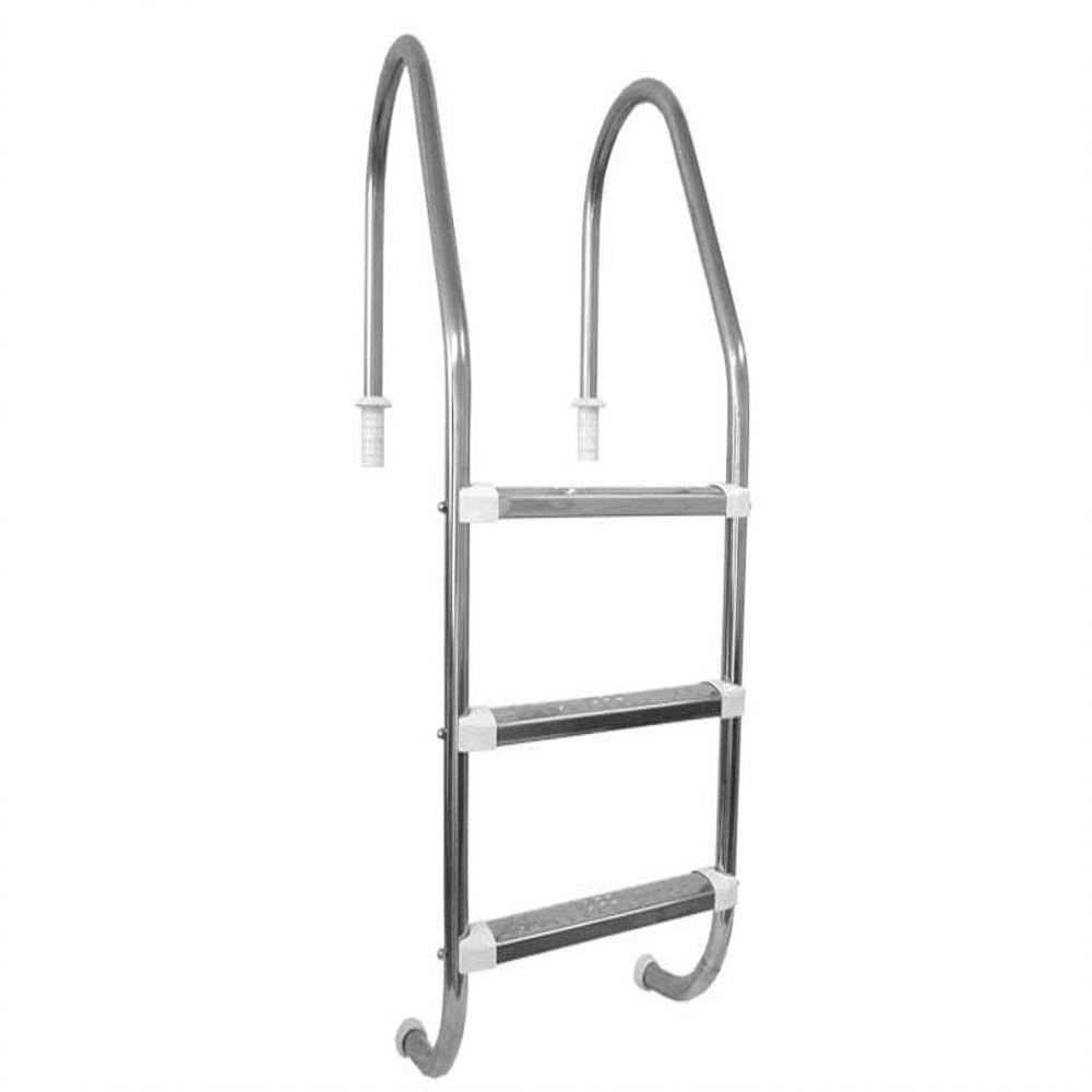 Escada Para Piscina Com 3 Degraus Em Aço Inox - 2