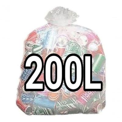 Kit 4 Sacos Lixo 200L Reforçado 400un Cinza Claro
