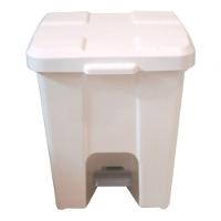 Cesto Lixeira Quadrada Plastica Com Pedal 25L Preto - 5