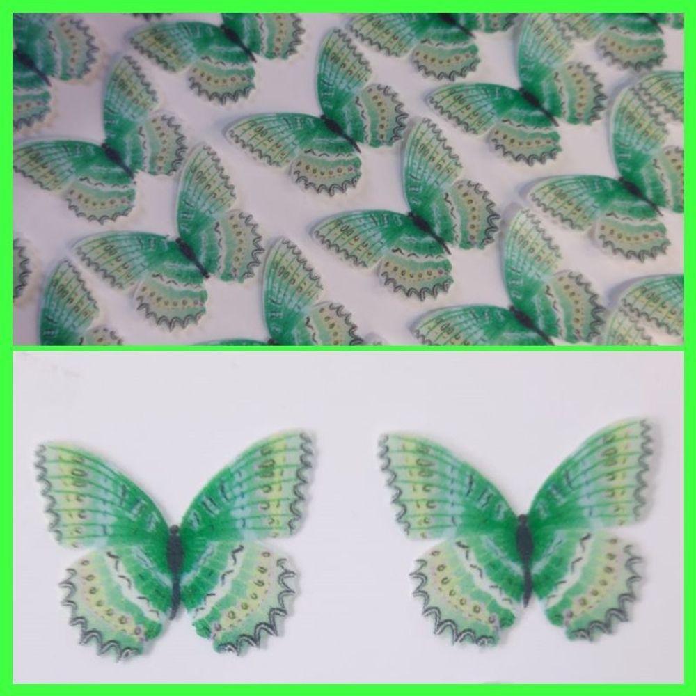Borboleta Verde Mod 1( Kit Com 10 Un) - 2