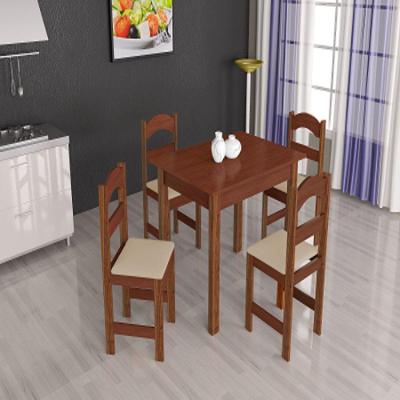 Mesa Arauna 4 Cadeiras Praiana 149 Madeirado