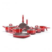 Jogo De Panelas 8 Peças - Ceramic Life Smart Plus Brinox Vermelho Brinox - 1