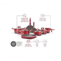 Jogo De Panelas 8 Peças - Ceramic Life Smart Plus Brinox Vermelho Brinox - 2