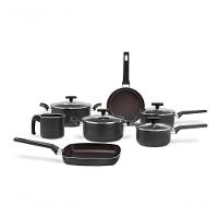 Conjunto De Panelas 7 Peças Antiaderente Mineral Resist Cinza Linha Ceramic Life Preserve Cinza - 2