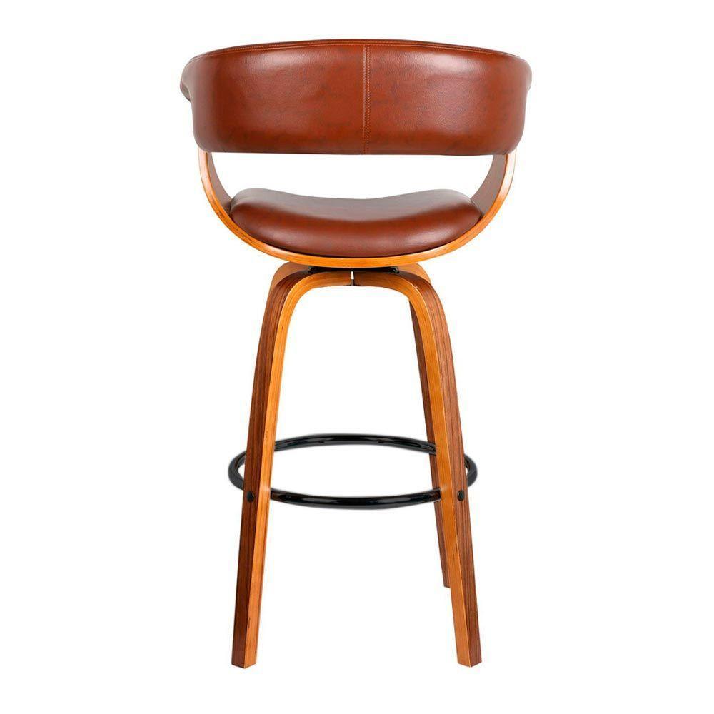 Banqueta Betim Base Madeira - Marrom - 3