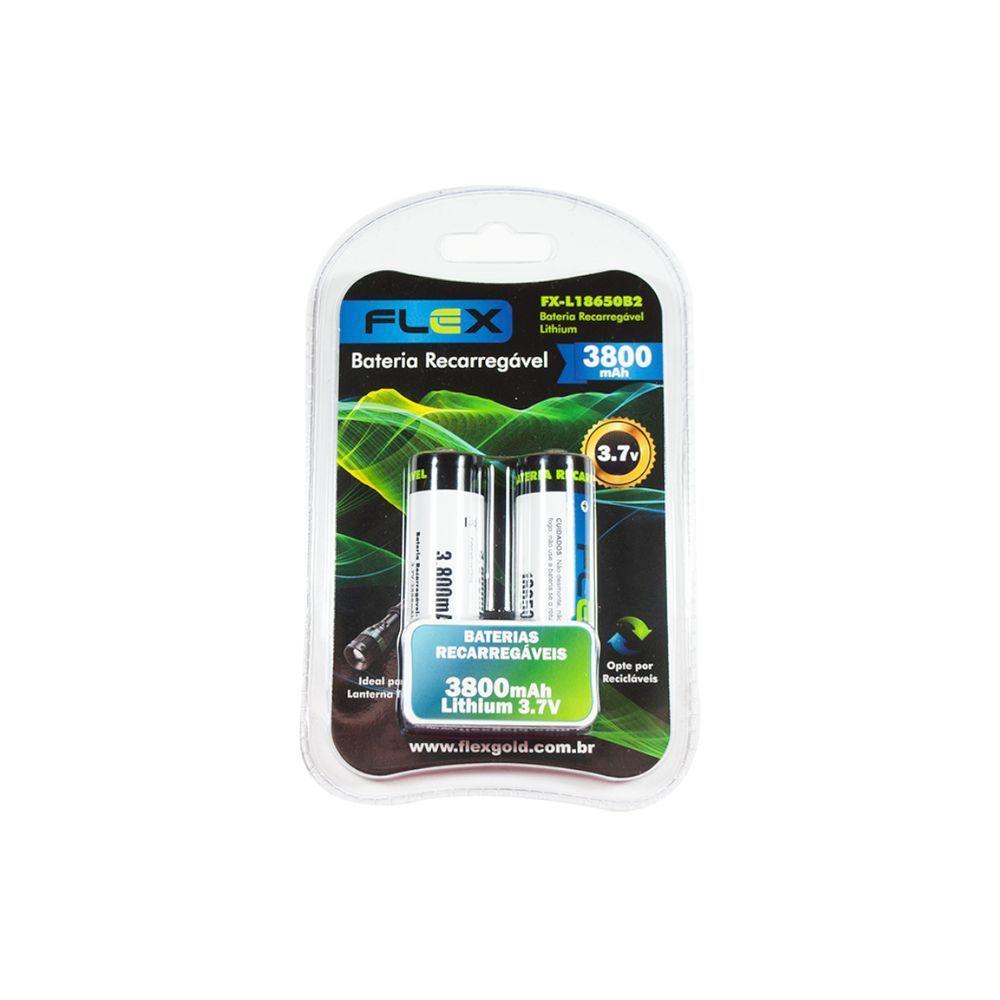Bateria Recarregável 3.7v 3800mah Fx L18650 - 1