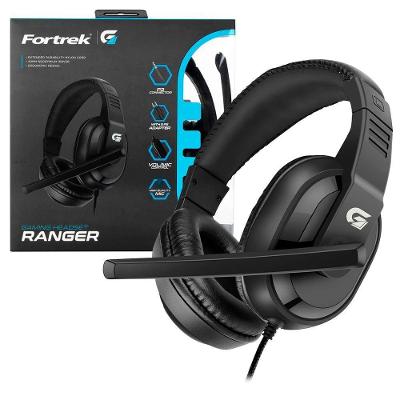 Headset Gamer Fortrek Ranger, P3 + Adaptador P2, Driver 40mm, Preto