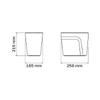 Lixeira Tramontina Compact Em Polipropileno Cinza Com Tampa Basculante 6,5 L Tramontina