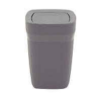 Lixeira Tramontina Compact Em Polipropileno Cinza Com Tampa Basculante 6,5 L Tramontina - 6