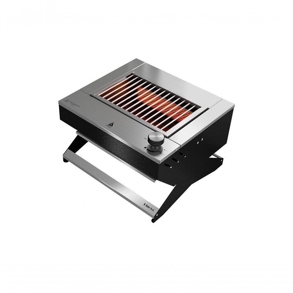 Churrasqueira A Gas Portatil Dxx200 Dinoxx Grelha Uruguaia Em Inox - Gás Glp - Preta - 1