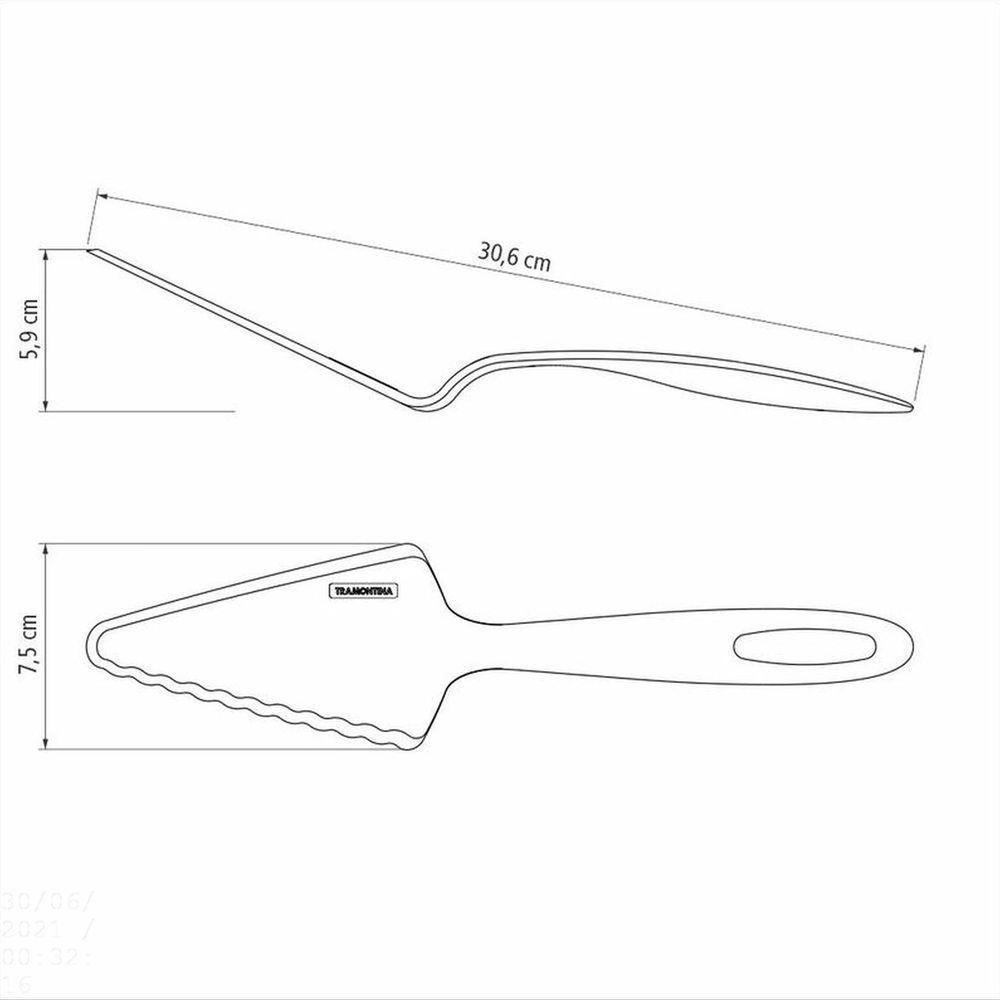 Espátula Para Bolo Tramontina Ability Em Nylon Preto Tramontina - 2