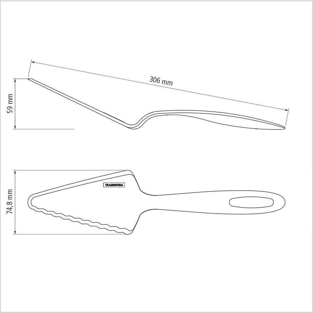 Espátula Para Bolo Tramontina Ability Em Nylon Preto Tramontina - 4