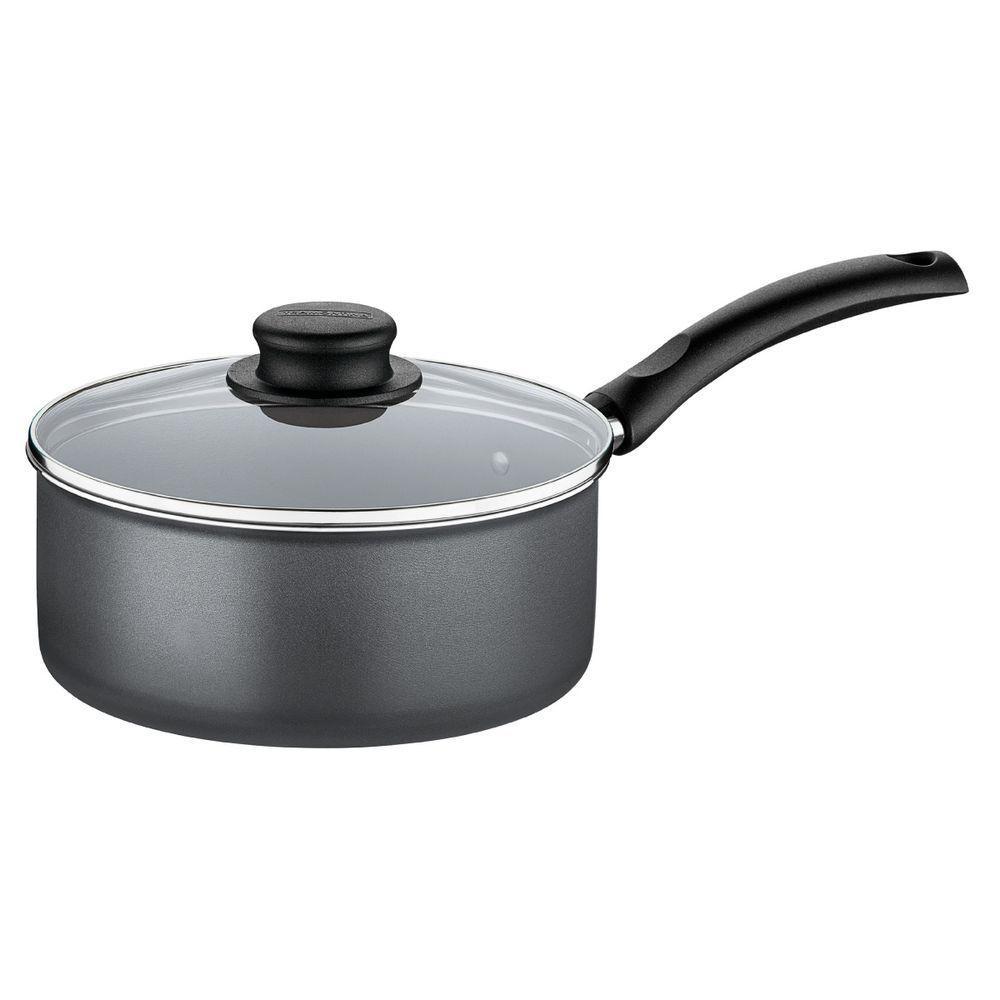 Panela Antiaderente Com Tampa De Vidro 18 Cm 2l Turim Grafite Tramontina - 1