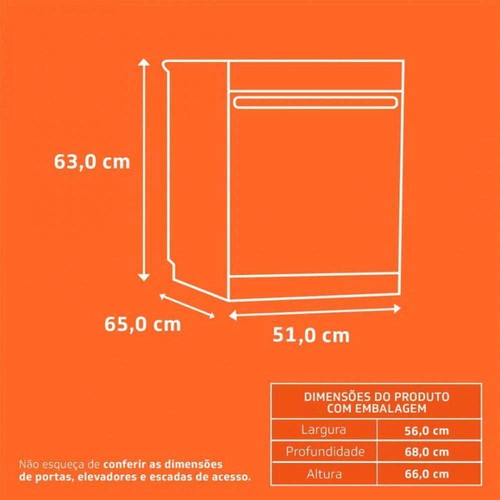 Lava Louça Brastemp 8 Serviços Inox Blf08bsbna Inox 127 V - 8