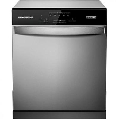 Lava-louça Brastemp BLF08BSBNA 8 Serviços Inox de Embutir Compacta 110V