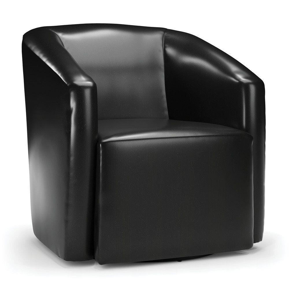 Poltrona Stella Max Corano Preto Base Giratória - D\'rossi - 1