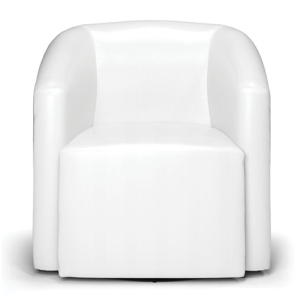 Poltrona Stella Max Corano Branco Base Giratória - D\'rossi - 5