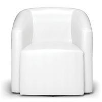 Poltrona Stella Max Corano Branco Base Giratória - D\'rossi - 5