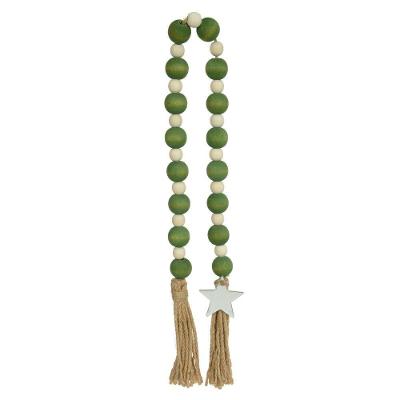 Colar Decorativo Estrela Branco E Verde 80 Cm F04 - D\'rossi