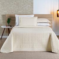 Cobre Leito Madri Percal 200 Fios 100% Algodão King 03 Peças - Palha. - 1