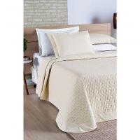 Cobre Leito Madri Percal 200 Fios 100% Algodão King 03 Peças - Palha. - 2