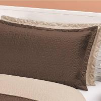 Cobre Leito Dupla Face Solteiro Clara 02 Peças - Marrom-cáqui - 5