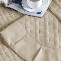 Cobre Leito Madri Percal 200 Fios 100% Algodão King 03 Peças - Caqui - 6